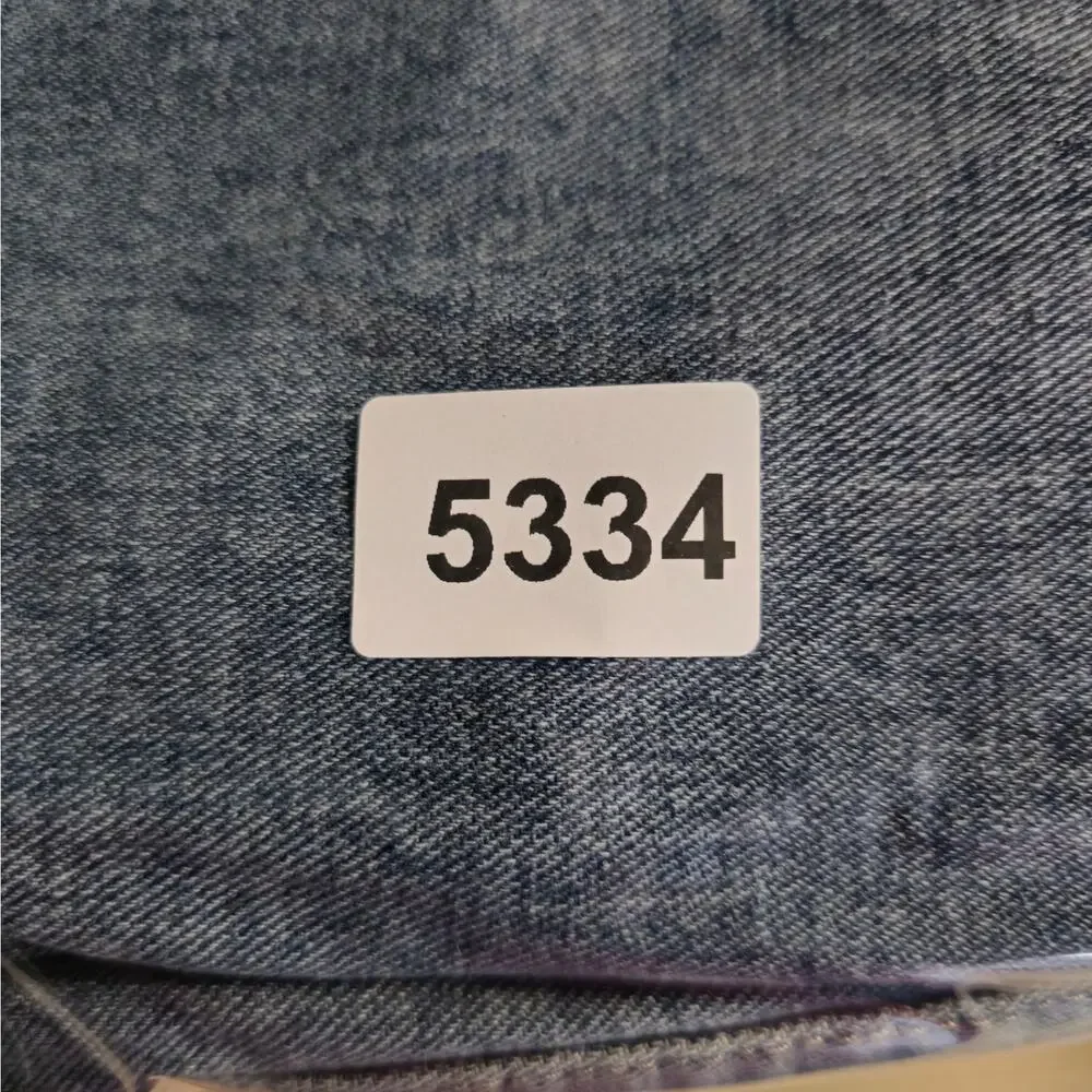 🌼Shein Skirt Womens Size 26 Denim Maxi Pencil Frayed Hem - Picture 9 of 9